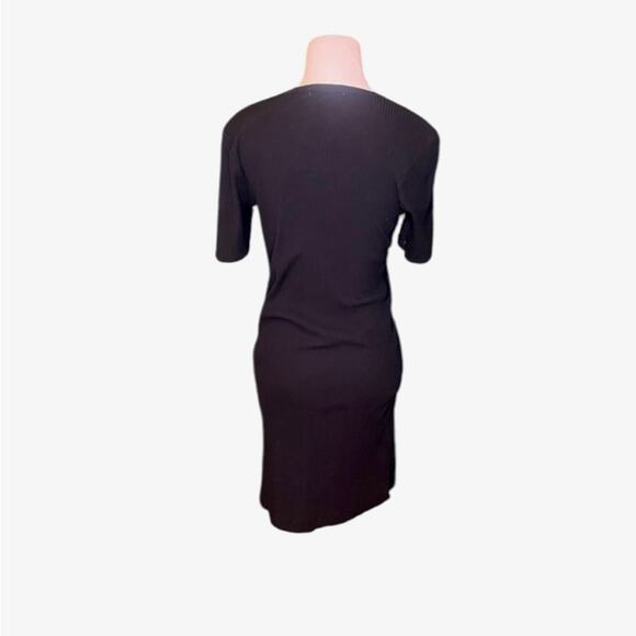NWOT John Elliott Cotton Ribbed Black Mini Dress - Sz Small - Picture 8 of 9